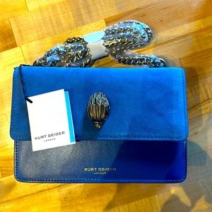 Kurt Geiger London small  Shoreditch suede & leather day bag